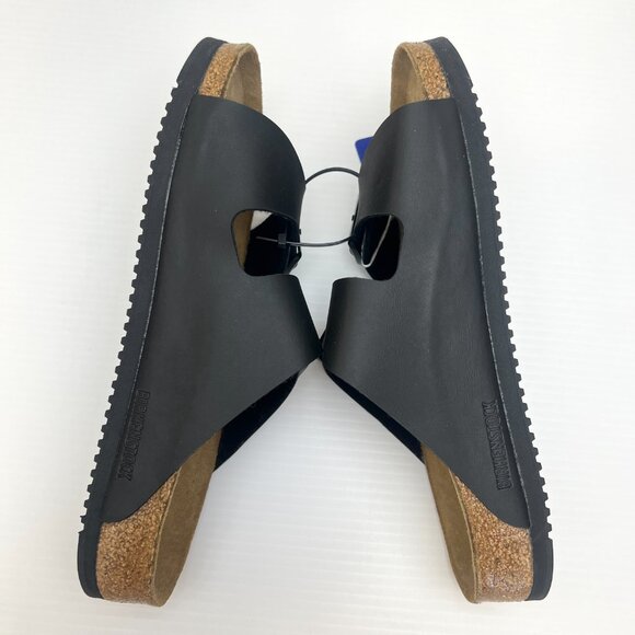 Sz 41 / W10 M8- NWT Birkenstock Arizona PROF Regular Fit Birko-Flor Sandal Black - Picture 7 of 15
